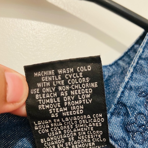 Vintage Cropped Embroidery Jean Jacket - Picture 7 of 9